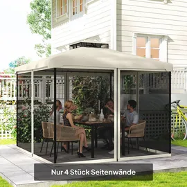 Outsunny Moskitonetz 302 x 207 cm schwarz