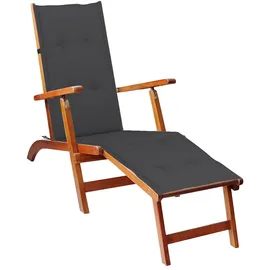 vidaXL Liegestuhl 20 x 51 x 20 cm grau