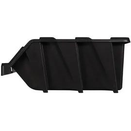 Perel Stapelbox, Lagerboxen Kunststoff, Sichtbox, Werkstatt Stapelbox Garage, Sichtlagerkasten zur - Schwarz