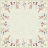 Duni Dunisilk®-Mitteldecke 84 x 84 cm Floret, 100 Stk/Krt (5 x 20 Stk)