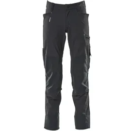Mascot Hose mit Knietaschen, Stretchstoff Hose Größe 82C42, schwarzblau