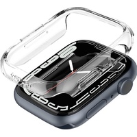 Spigen Thin Fit Hülle Kompatibel mit Apple Watch Serie 9/8/7 45mm - Kristallklar