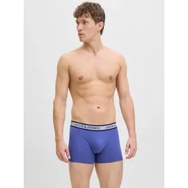 JACK & JONES JACHUDSON SOLID TRUNKS unifarben schwarz/weiß/dazzling blau L 3er Pack