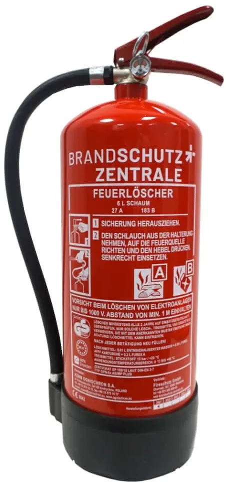 6l Schaum-Feuerlöscher - Jahresmiete