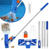 Poolsauger,Poolreiniger 160cm,Pool Bodensauger,Vakuumsauger Pool Reinigungsset,Handheld Pool Vacuum,Pool Handsauger Bodensauger,Pool Staubsauger,für Kleine Pools,Spas,Whirlpools