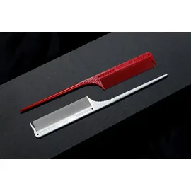 JRL PROFESSIONAL Pin Tail Comb 8.8" red