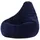 I.C.O.N. icon Sitzsack Kinder Sessel aus Cord Flauschig „Dalton", 69x59x65cm, Made in Germany, für Kinderzimmer, mit Füllung blau