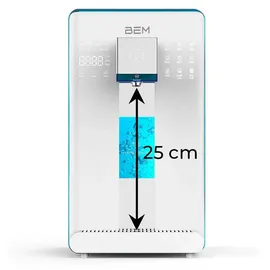 BEM IDA Wasserfilter und Wasserstoff-Ionisator für Trinkwasser Festwasseranschluss.