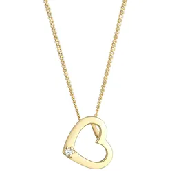 Elli DIAMONDS Herz Liebe Diamant (0.015 ct.) Love 585 Gelbgold Ketten   Damen 