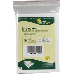 Dreiecktuch Bw Weiß 90x90x127 M. Sicherheitsnadel 1 ST