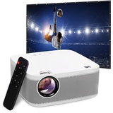 KODAK FLIK X10 Full HD Multimedia-Projektor-Kit | Kompaktes tragbares 1080p-Mini-Heimkinosystem mit 100-Zoll-Projektionsbildschirm, Fernbedienung, Stativ, HDMI-Kabel, Haken und Tragetasche