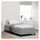 vidaXL Boxspringbett 100 x 200 cm Hellgrau