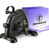 Fjoerdesports Mini-Heimtrainer, Arm- und Beintrainer, Bewegungstrainer, 2 in 1, mit Trainingsdisplay, Hometrainer, verschiedene Widerstandsstufen, ... - Schwarz