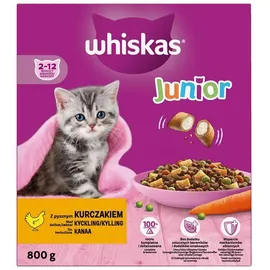 Whiskas Junior Trockenfutter Huhn 2 x 0,8 kg