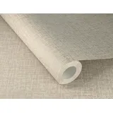 Rasch Textil Rasch Tapete 653724 - Helle Vliestapete mit textiler Struktur und Leinen-Optik in Greige aus der Kollektion Welcome Home