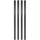 Wagner Möbelbein/Möbelfuß TENO Starter-Set-4tlg. Ø 30 x 700 mm, QuickClick® Gleiter&Zubehör, Stahl schwarz Ø 12107204