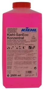 Kiehl SanEco-Konzentrat Sanitärreiniger, Sanitärreiniger mit Frischeduft, 1 Karton = 3 Flaschen à 2 Liter