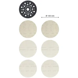 Bosch EXPERT M480 Starter-Set Schleifpapier Ø 125 mm 7-tlg.