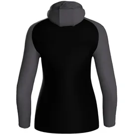 Jako Damen Kapuzenjacke Iconic Schwarz/Anthrazit 42