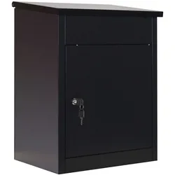 Phoenix Safe Phoenix Paket Box PB0581BK in Schwarz mit Schlüsselschloss