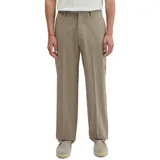 Marc O'Polo Weite Hose mit Woll-Anteil Modell MOSSBO, DFB' - Marc O'Polo × DFB Travel Collection, Taupe, 34/32