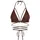lscn by lascana Triangel-Bikini-Top Damen Braun 38 Cup A/B