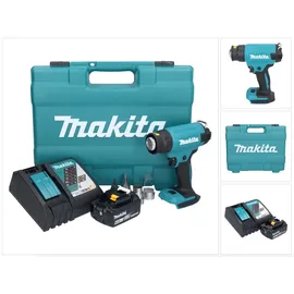 Makita DHG 181 RG1K Akku Heißluftgebläse 18 V 150 - 550°C + 1x Akku 6,0 Ah + Ladegerät + Koffer