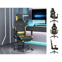 VidaXL Gaming-Stuhl mit Massage & Fußstütze Schwarz und Hellgrün