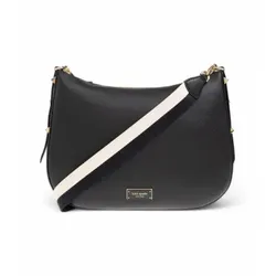 Kate Spade für Damen. KL677 Große Hobo Lederhandtasche schwarz (OSFA), Lässig