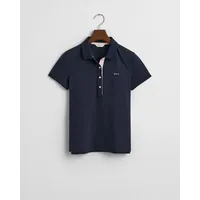 GANT Contrast Collar Kurzarm-poloshirt Evening Blue L