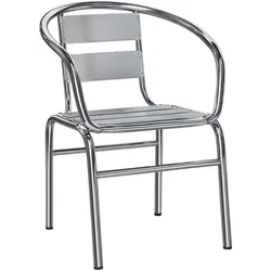 2er-Set Alu Bistrostuhl | Stapelbar | Alu Stapelstuhl, Alustuhl, Alu Terrassenstuhl