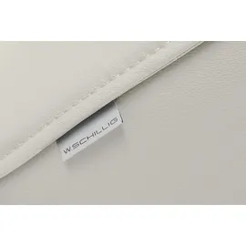 W.Schillig Cocktailsessel "sally", weiß (weiß z59), B:84cm H:78cm T:84cm, Longlife Xtra-Leder Z59: Glattleder mit modischer Prägung. Hautstärke 0, 9 - 1, 1 mm., Sessel, Cocktailsessel, mit Metall-Winkelfüßen in Schwarz pulverbeschichtet