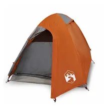 vidaXL Kuppel-Campingzelt 2 Personen Orange