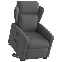 vidaXL Relaxsessel mit Aufstehhilfe Elektrisch Dunkelgrau Stoff