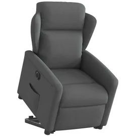 vidaXL Relaxsessel mit Aufstehhilfe Elektrisch Dunkelgrau Stoff