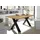 Self Esstisch 160 x 75 x 90 cm braun/schwarz