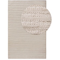 benuta NATURALS Wollteppich Dina Cream 120x170 cm - Naturfaserteppich aus Wolle