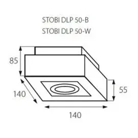 KANLUX STOBI 1-flg. Anbauleuchte GU10 weiß