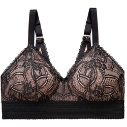 GLAMORISE Bramour Gramercy Spitzen-Bralette de luxe - Schwarz Unterwäsche   Damen 