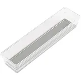 bricoline Kis Sortierbox Sistemo 7,5x30 cm in transparent-grau, Plastik, 7.5x30x5 cm