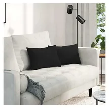 vidaXL Sofakissen 50 x 30 cm Schwarz
