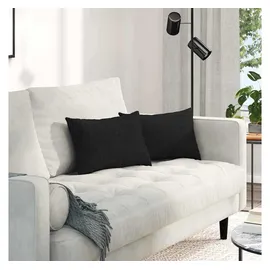 vidaXL Sofakissen 50 x 30 cm Schwarz
