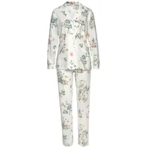 VIVANCE DREAMS Damen Pyjama ecru-allover-geblümt Gr.32/34