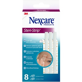 Nexcare Steri-Strip Wundverschlussstreifen, assortiert, 8/Packung