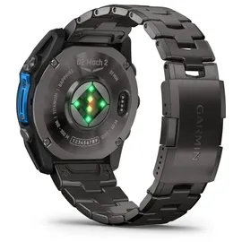 Garmin D2TM Mach 2 BT 51 mm Titaniumgehäuse Carbon Grau Sportarmband schwarz M