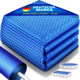 tillvex tillvex® Premium Pool Solarabdeckplane 400 μm Rechteckig 800x400 cm | Solarfolie Wärmeplane zuschneidbar | Solarplane Solarabdeckung | Poolheizung Poolsolarplane für Wassererwärmung