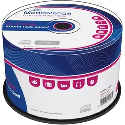 MediaRange 50 x CD-R 700 MB CD-Rohlinge Spindel