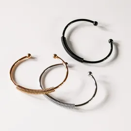 Liebeskind Berlin Elegantes Armband aus poliertem Edelstahl IP Schwarz 6,9 cm