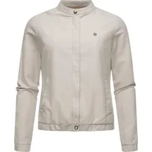 Ragwear Damen leichte Übergangsjacke in Leinen-Optik Blousonjacke Leinenhemd Malawi Linen YOUMODO Bone Gr. XXL - XXL