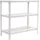 Proregal Schwerlastregal Baby Metal Shark HxBxT 90 x 80 x 30 cm Fachlast 180 kg Weiß